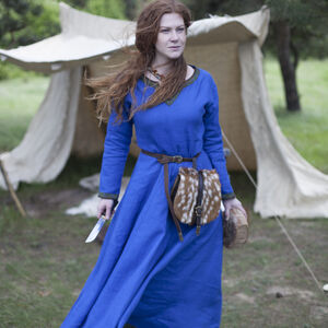 Robe tunique viking en lin « Ingrid la Maîtresse du foyer »