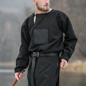 Veste viking noire « Ragnvaldur le Voyageur » 