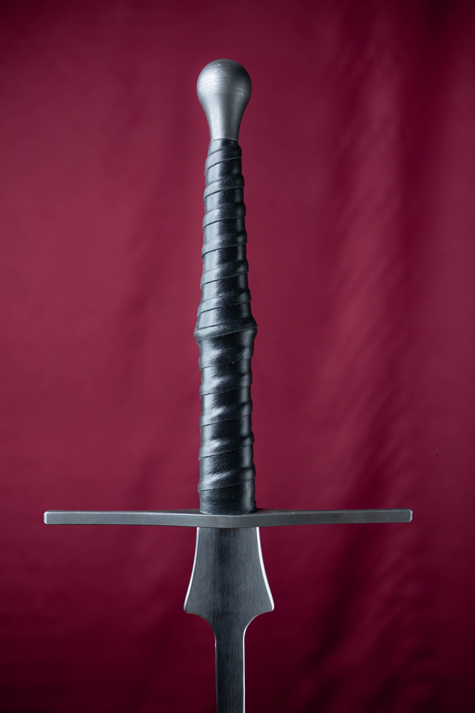 Poignee fendue imitation du rev&ecirc;tement en cuir