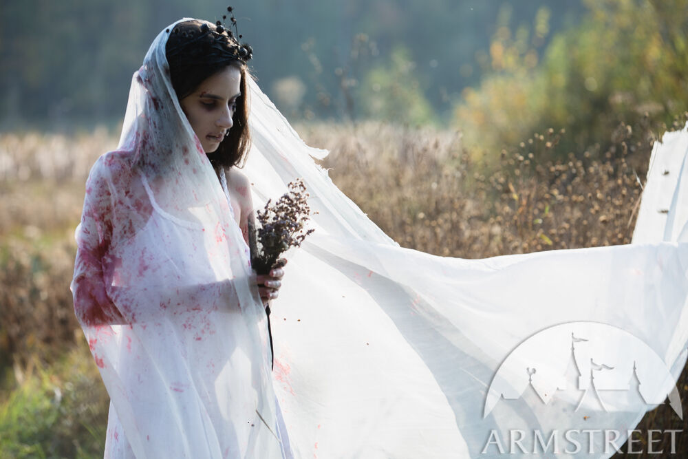 Robe longue blanche Halloween