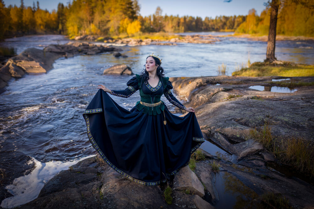 Robe fantastique élégante au passement exclusif