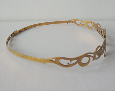 Sale Medieval Brass Circlet Trefoil