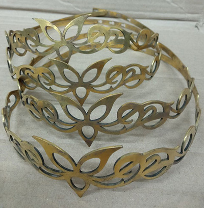 Sale Medieval Brass Circlet Trefoil