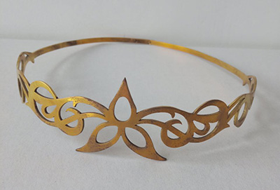 Sale Medieval Brass Circlet Trefoil