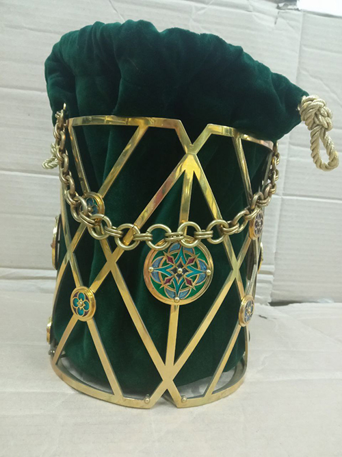 Common - sale-brass-and-velvet-basket-bag-key-keeper-bottle-green-natural-velvet.jpg